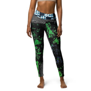 YOGA LEGGINGS with dice at the waistband -Lucky Graphic Activewear