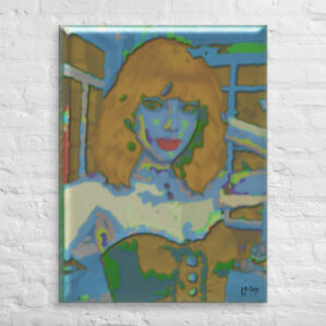 Woman Wearing Corset - fine art print by K. Margis
