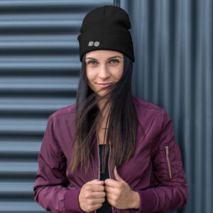 Beanie with Embroidered Dice
