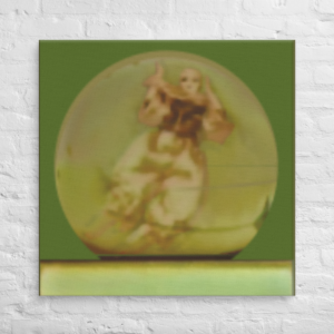 CRYSTAL BALL - abstract figurative fantasy art - canvas print