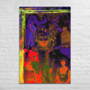 TAVERN Warm Canvas Art Print | Abstract Home & Studio Decor / Intimate / Narrative Undercurrent