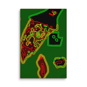 DRIVE THRU Nostalgic Canvas Art Print | Abstract Home Decor