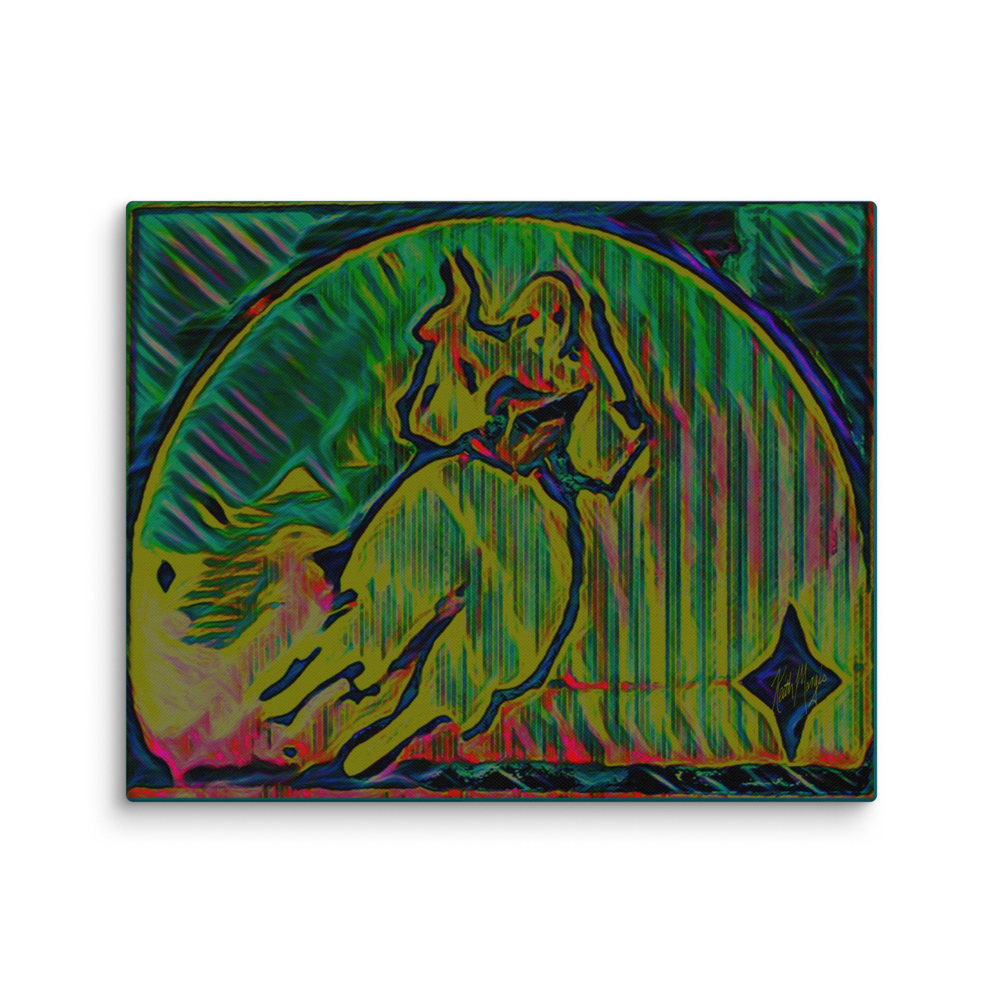 ASTROCLOWN abstract canvas print