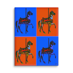 Colorful Carousel Horse Painting