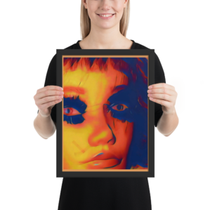 Stubborn Mannequin with Eyelashes - fine art print by K. Margis