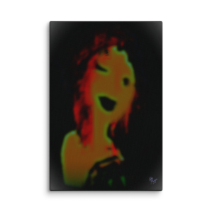 Woman with Neon Highlight - fine art print by K. Margis