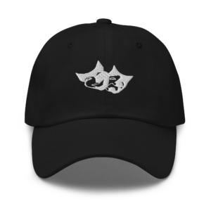 comedy drama masks cap