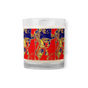 Glass jar soy wax candle