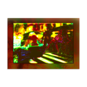 Hollywood at night – Abstract - fine art print by K. Margis