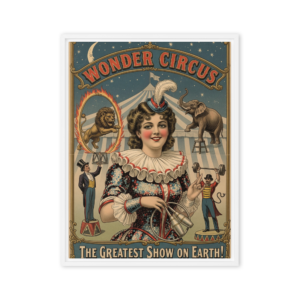 Wonder Circus Vintage Poster