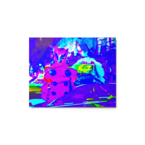 Superhero in Pink Costume - fine art print by K. Margis
