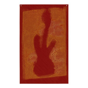 Red Guitar Flag - fine art print by K. Margis