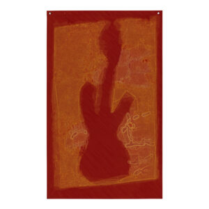 Red Guitar Flag