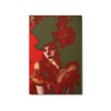 glossy-metal-print-in-white-20x30-front-6a2fd984a45b5.png Clown in Black Top-hat - fine art print by K. Margis