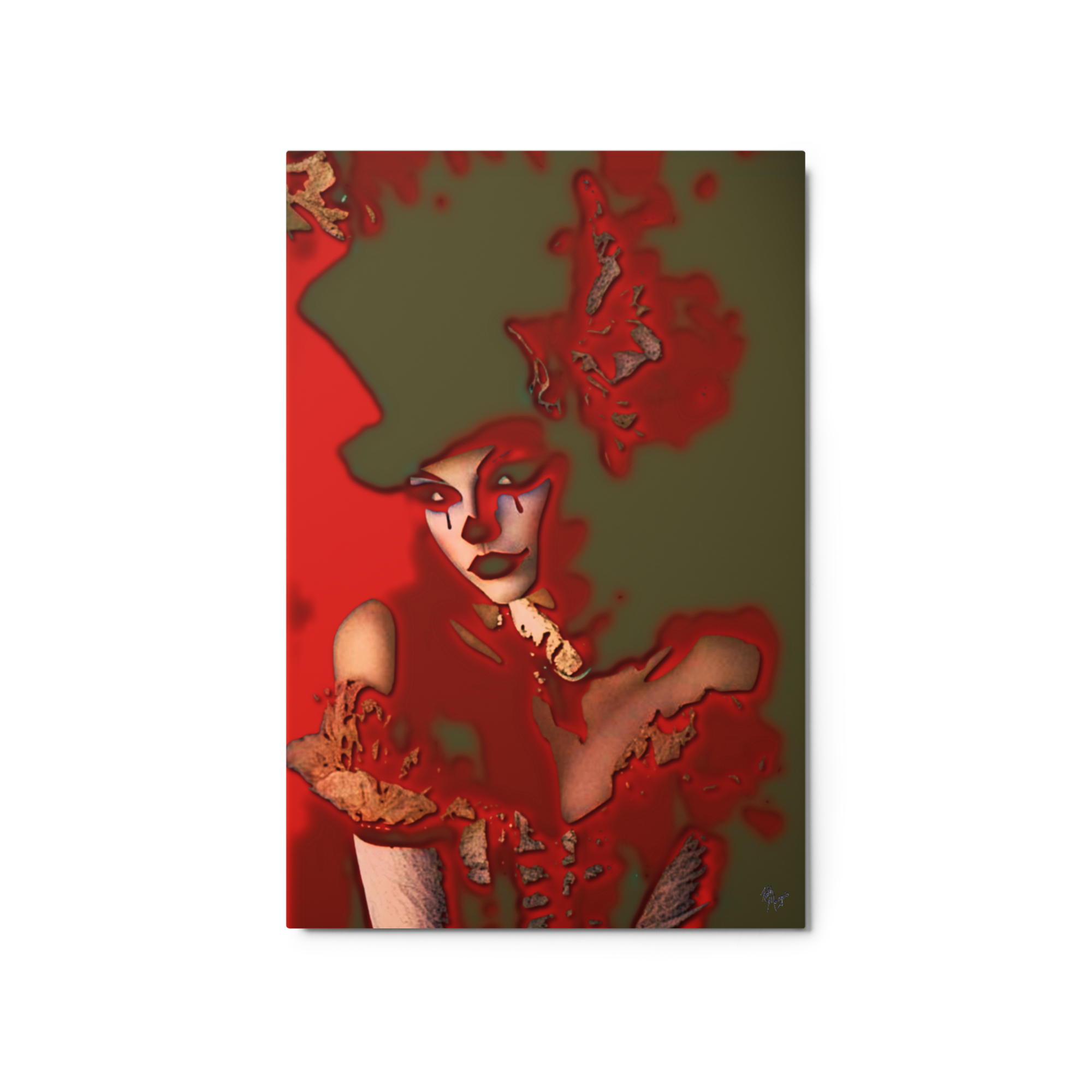 Clown in Black Top-hat - fine art print by K. Margis