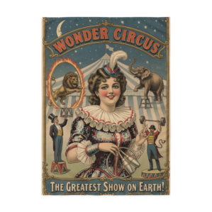 Vintage Circus Themed Art