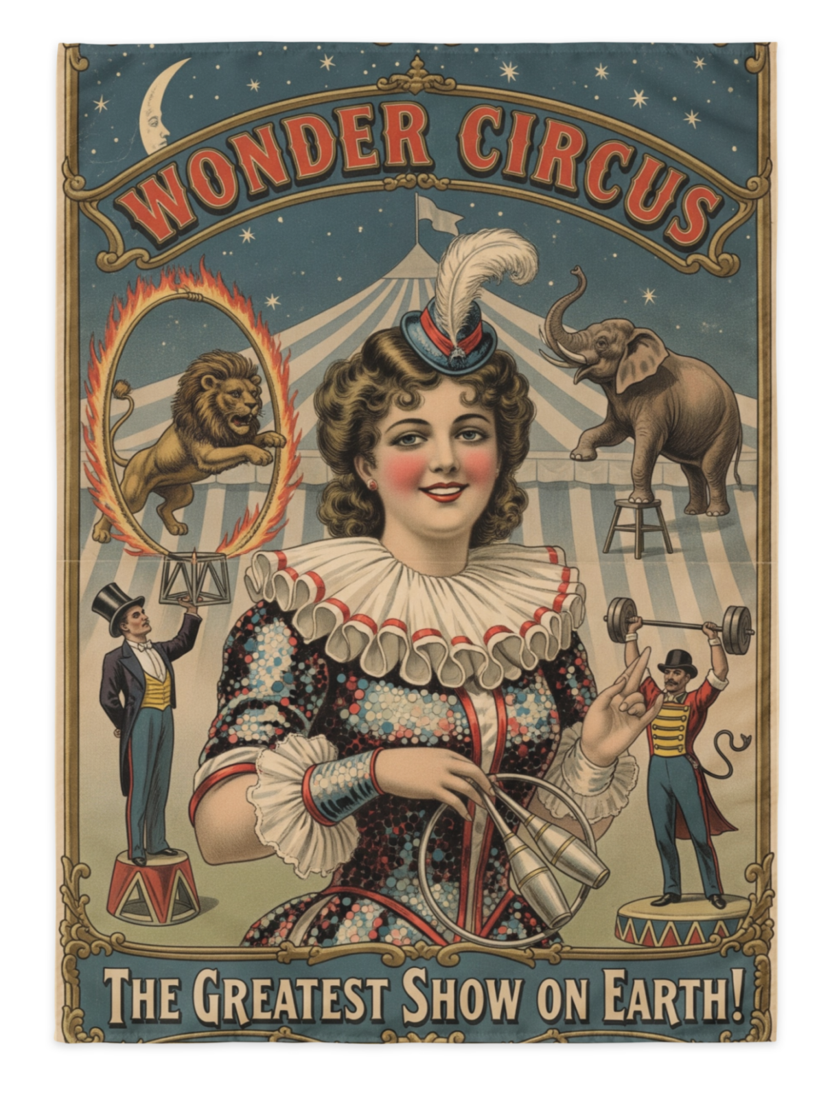 circus poster wall tapestry