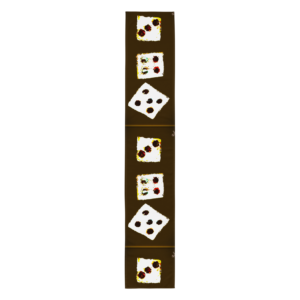 White Dice Table Runner