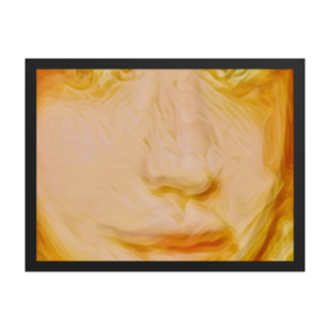womans face framed poster